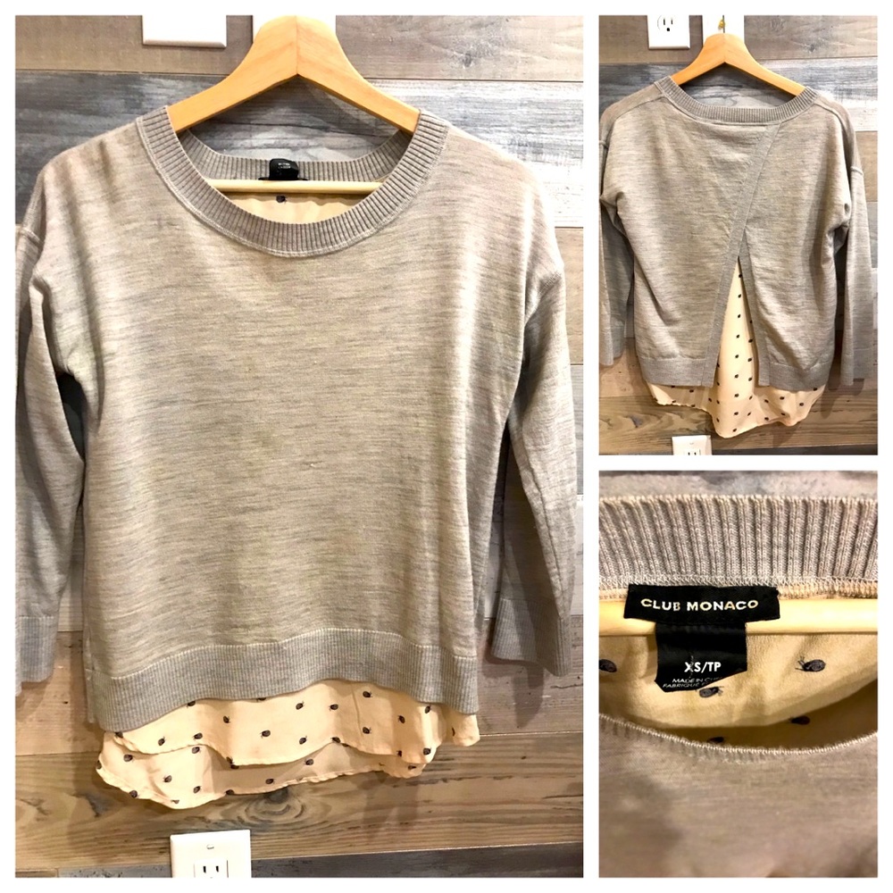 Club Monaco snail print sweater